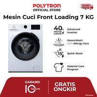 Gambar POLYTRON Mesin Cuci Front Load 7 KG Steam Inverter Low Watt Wonder Wash Series - PFL 7108 dari Polytron Indonesia_NEW Kab. Tangerang 1 Tokopedia