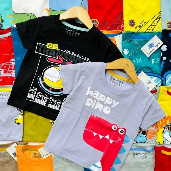 Paket hemat kaos anak cowok 4 pcs 5