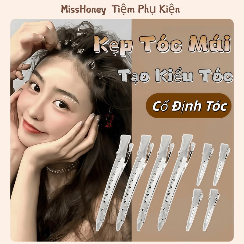 Set 5/10 Kẹp Tóc Mái Mỏ Vịt Cố Định Tóc Tạo Kiểu Dễ Sử Dụng Cho Nam Nữ