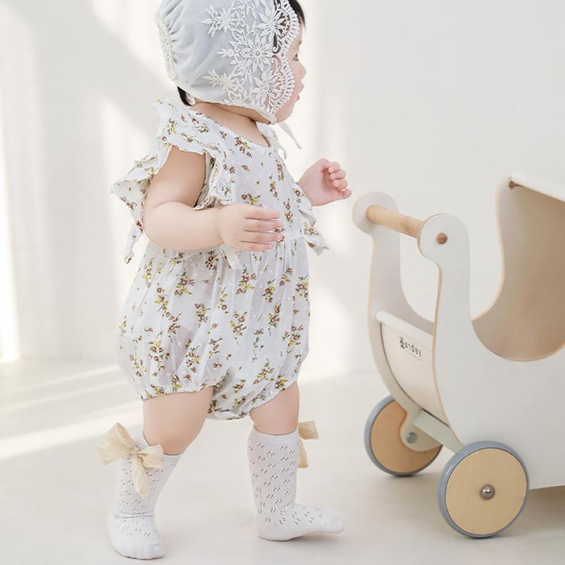 Big Bowknot Mesh Baby Long Socks Summer Newborn Toddler Prewalker Sweet Stocking For Kids Girls Infant Princess Soft Sock 0-5Y 3