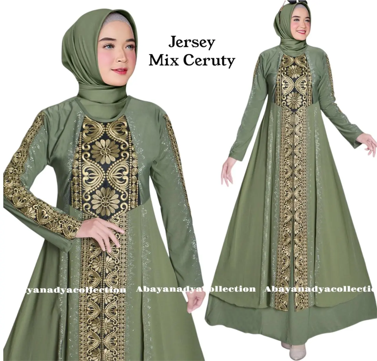 COD Gamis Abaya Arab Turkey #1062 Jersey Super Mix Ceruty Bordir Mote Swarosky Model Terbaru Muslim Wanita Dress Turki Mewah Hitam