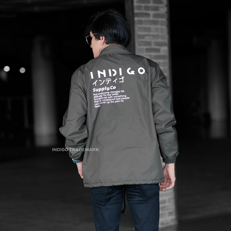 JAKET PARASUT COACH PRIA JEPANG Logo Sablon 4