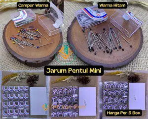 (5 BOX) JARUM PENTUL MINI STAINLESS STEEL PER BOX MIKA / JARUM PENTUL HIJAB / JARUM PENTUL MINI
