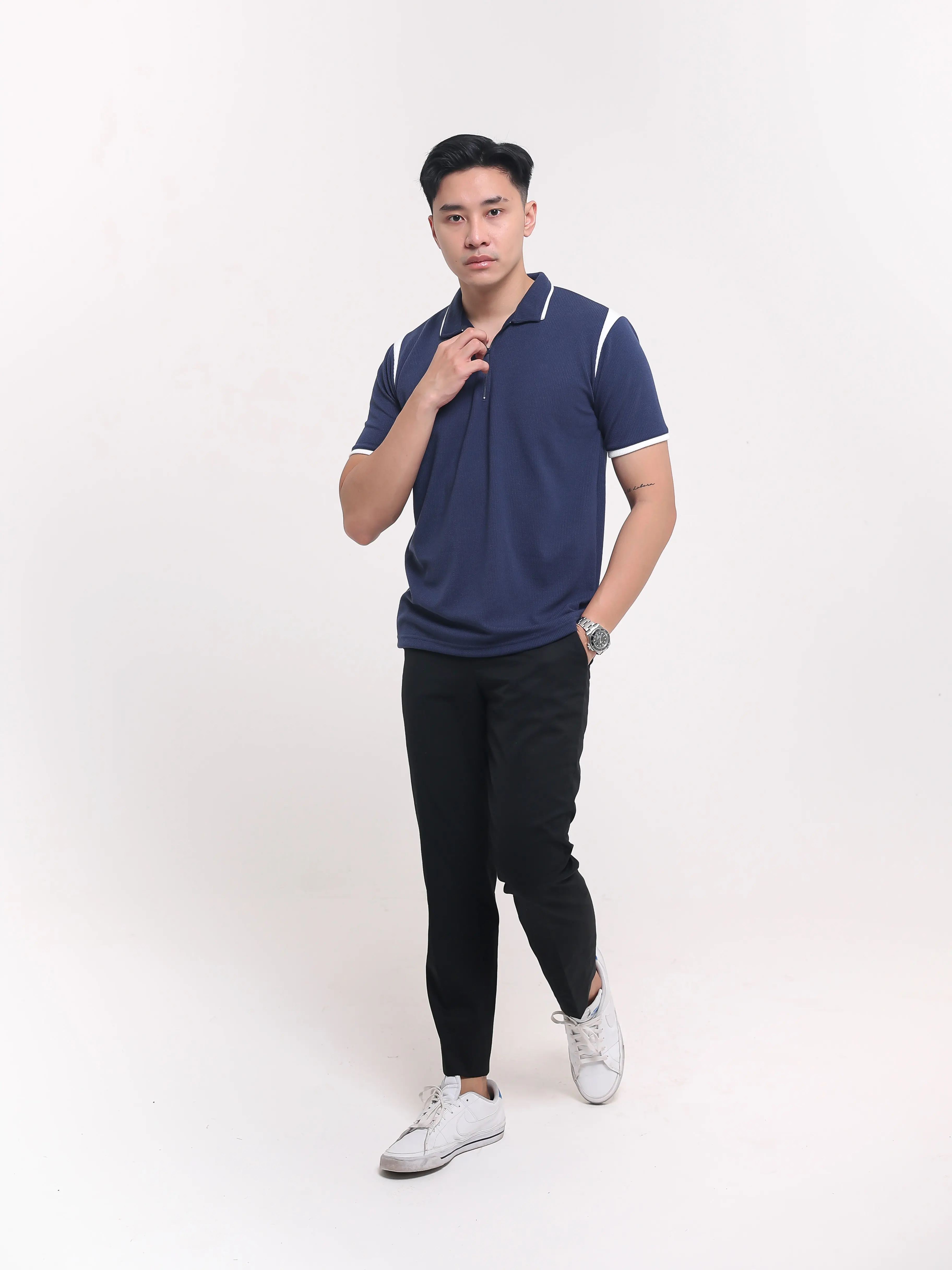Bravo - Kaos Polo Knit Pria EBRA Premium | Knit Baju Polo  Pria -  Top Polo Pria premium