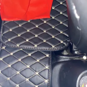 [Promate] Universal Car Mats Leather 5pcs - Karpet Mobil Promate Universal Kulit Waterproof Premium - Orange Bisa COD