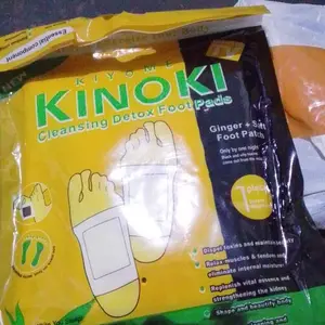 PROMO 1 BOX ISI 10 PADS KINOKI GOLD DETOX KAKI HERBAL 100% ORIGINAL