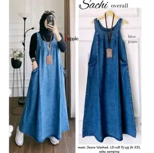 Arsyalabel - Sachi Overall Jeans Wanita Panjang