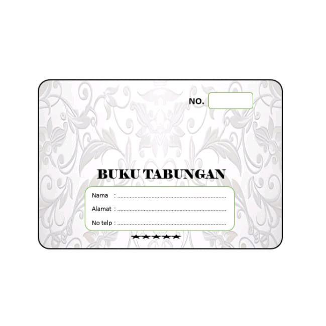 Buku tabungan batik 1 pak (10 buku) 20 hal. Buku tabungan simpel ...