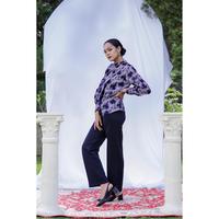Gambar Batik Fractal Kalila Blouse Wanita Lengan Panjang dari Batik Fractal Kota Bandung 3 Tokopedia