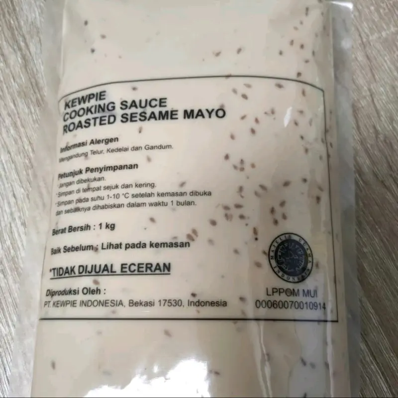 Kewpie Roasted Sesame Mayo 1kg - Cooking Sauce Wijen Salad Mayonaise - Standar 2