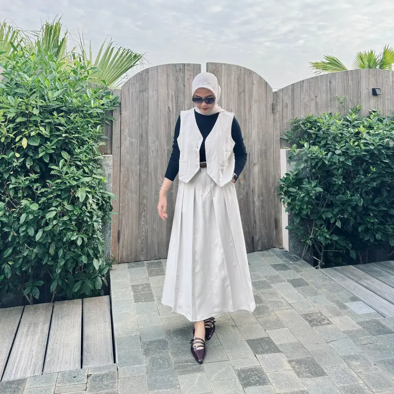 Emma One Set Vintage - Setelan Vest Wanita - Rok Flare Wanita - Rok Panjang Maxi Wanita - Skirt A Line - Rok Panjang Wanita - Rok Payung 8