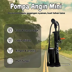 Pompa Sepeda Motor Mobil 160 PSI Presta Strong Pump VPR Pompa Angin Motor Mobil Bola Balon / Pompa Multifungsi Tinggi 40cm/60CM