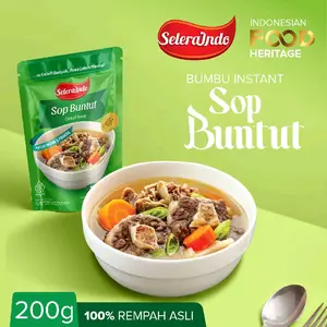 Seleraindo Bumbu Sop Buntut Instan 200gr – Bumbu Sop Buntut Sapi Premium, Rasa Restoran, Praktis Siap Masak, Halal, Tanpa Pengawet