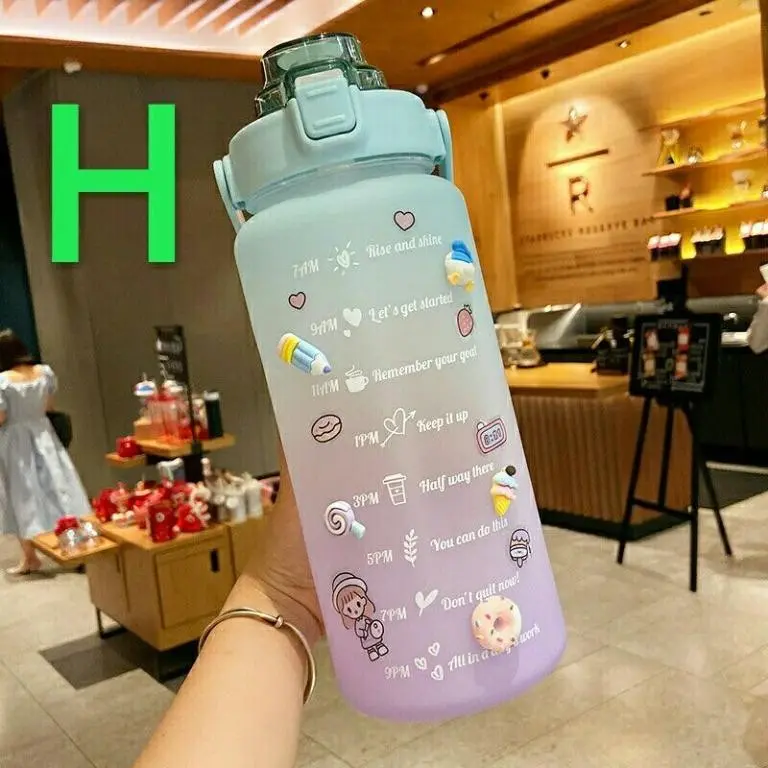 Botol Minum 2 Liter Botol Minum Viral / Botol Pelangi Motivasi 2