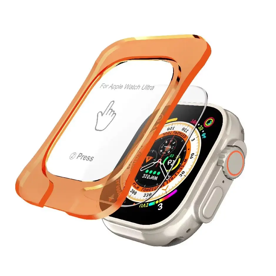 Tempered glass for apple watch cover S8 41mm 45mm Ultra-thin Clear Tempered Glass Screen Protector For Apple Watch 4 40mm 44mm
