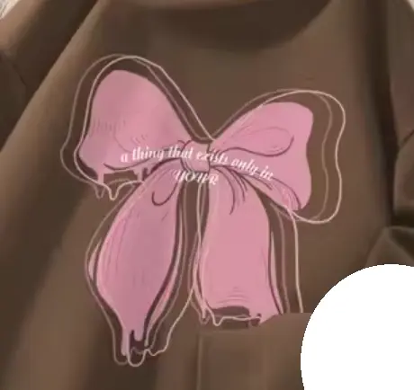 KG PITA PINK HOODIE - PULLOVER SWEATER BAHAN FLEECE GRAMASI 250 - DETAIL SABLON DAN SAKU DEPAN - KOREAN STYLE OVERSIZE 2