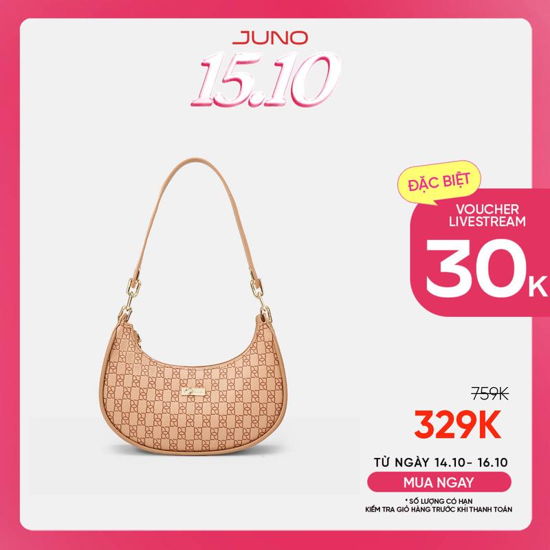 JUNO Túi Xách Nhỏ Hobo Dập Logo Jn - TXN740