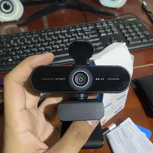 EMEET C60E 4K Webcam for PC - Ultra 4K HD, PDAF Autofocus, Dual Noise-Cancelling Mic, Auto Light Correction, USB Plug&Play, Privacy Cover, Suitable for High-End Business Meetings & Live Streaming