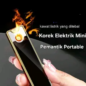 Korek Elektrik Mini Portable Korek Api Listrik Mini USB Lighter Pemantik Api Elektrik