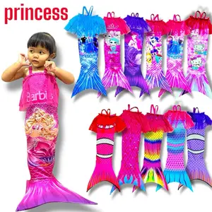 Baju mermaid Kostum renang Duyung Motif Anak Fashion Perempuan Terbaru PREMIUM Sport Costume