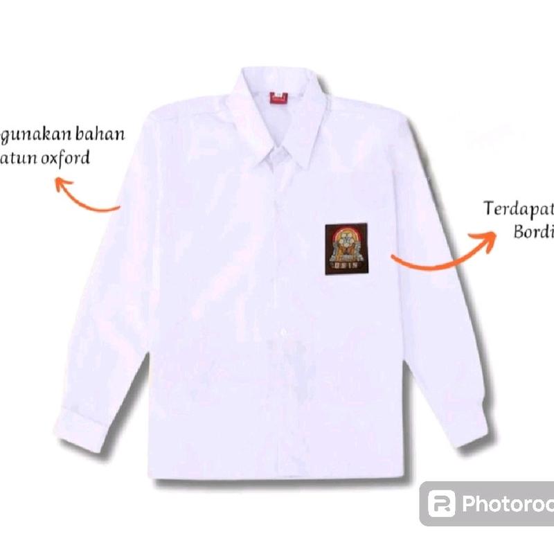 seragam sekolah baju SD,SMP/MTS/SMA/SMA lengan panjang kain oxford sablon bordir Kerja Pendek Safety Pria Wearpack Coklat 4