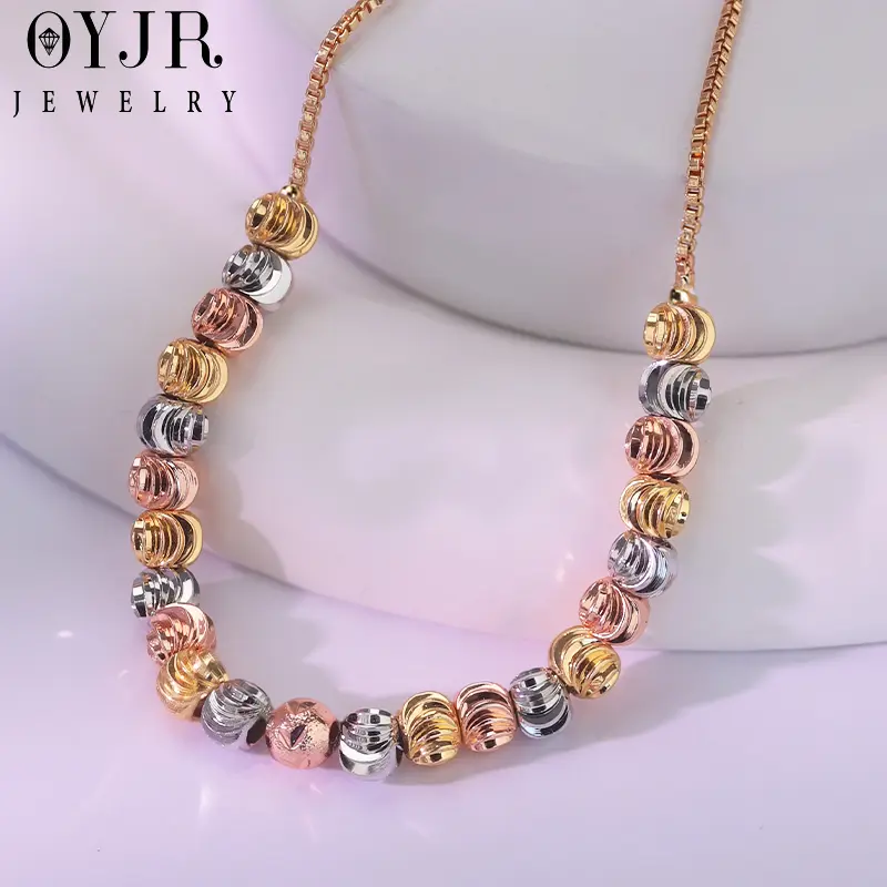 OYJR Vòng Tay Hạt titan, lắc tay Có Thể Điều Chỉnh Thiết Kế Họa Tiết nữ, Thiết Kế Kéo Ra Thanh Lịch Phụ Kiện Hoa Thiết Kế Độc Đáo Phong Cách Women Chain
