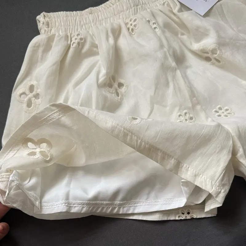 [DEAL MỞ BÁN]Quần short nữ 2 lớp cạp chun ống rộng, quần đùi chất thô boi N28 2