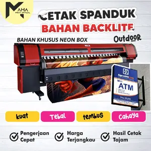 CETAK SPANDUK backlite untuk neonbox - harga murah - pengerjaan cepat - bisa cod