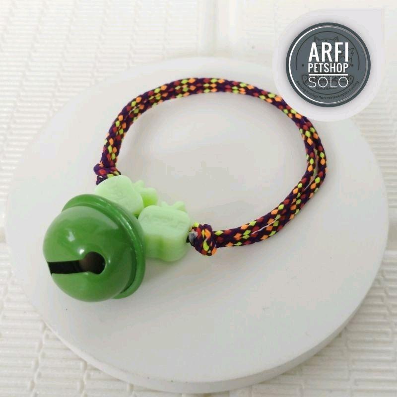Paket 6pcs Kalung Kucing Tali Lonceng Ufo 22mm 3