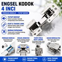 Gambar Engsel Kodok 4 Inci Anti Karat | Engsel Lemari Pegas Kuat Tanpa Bobok - Engsel hidrolik luba dari king rabbit official Kota Tangerang 2 Tokopedia