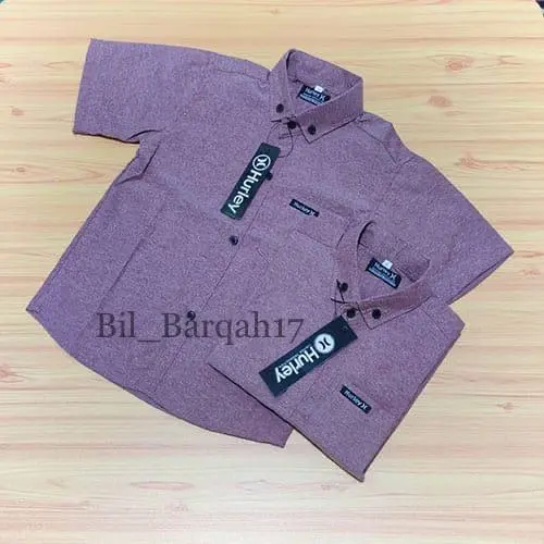 Kemeja Anak Laki Laki Coklat Lengan Pendek Premium Import/Kemeja Anak Laki Usia 1-14 tahun Terbaru/Pakaian anak Laki Laki Termurah Bisa Bayar Di Tempat 5