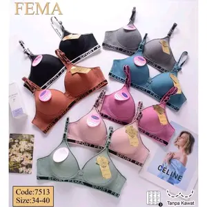 BH BRA (Paket 6 PCS)  BH TERBARU//TANPA KAWAT/BAHAN SANGAT HALUS//BH STIK//MEREK YUNITA. BH UKURAN JUMBO TANPA BUSA//TERBARU DAN TERLARIS AMANAH.