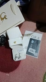 Product Review of 【003Harga telah dibanting, segera di CO】Chard Wake Anting princess round Anting wanita elegan high quality cantik elegan anti Zirconia 1 Carat Sertifikat GRA Kotak Indah   CWE002 from i**c 0