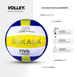 Bola Voli Mikasa MG2200 Super Gold | Jahit Mesin Bahan Premium | Bola Voli Bergaransi | Gratis Pompa Pentil | Volly Volley Voly
