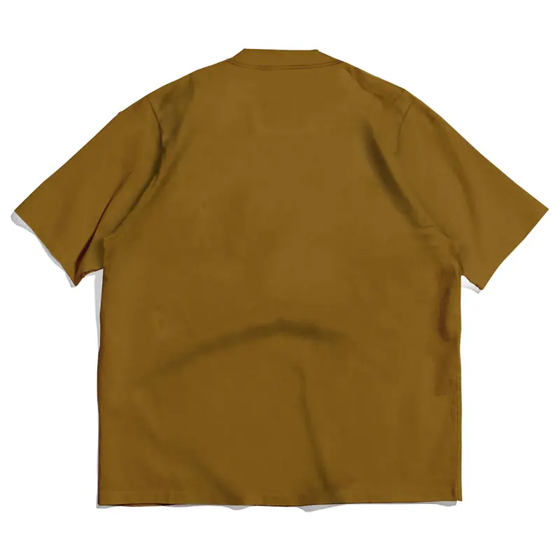 Kaos Oversize Heavy Cotton 16s Fillingstreet - Brown Wave pocket 3