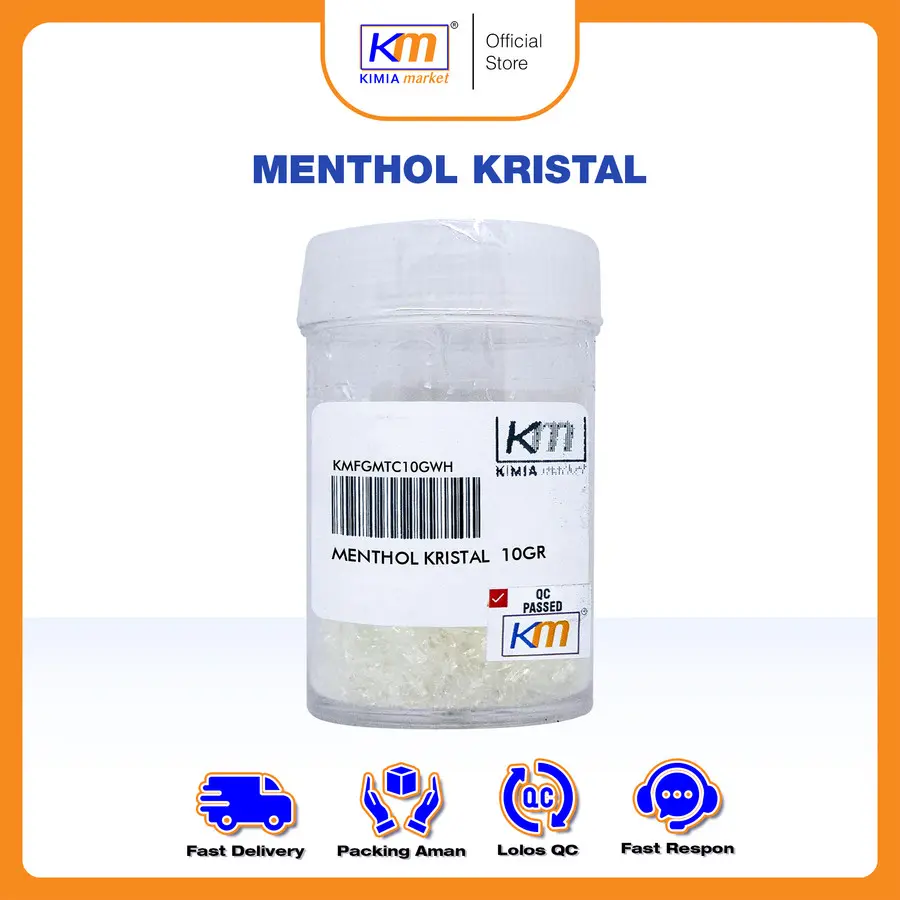 Menthol kristal / Bibit Menthol / Cooling Agent ukuran 10gr