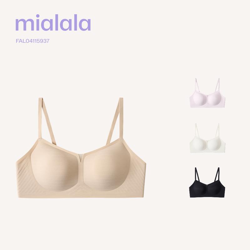 Mialala Áo ngực không gọng FAL04115937 đệm mỏng 2cm nâng đẩy êm ái cho nữ women chất liệu thun lạnh phiên bản cải tiến 