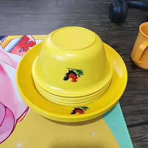 1 set 6pcs mangkok jago + 6pcs Piring jago paling murah