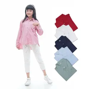 COD Kemeja Panjang Anak Cewe Usia 1-12 th Katun Perempuan