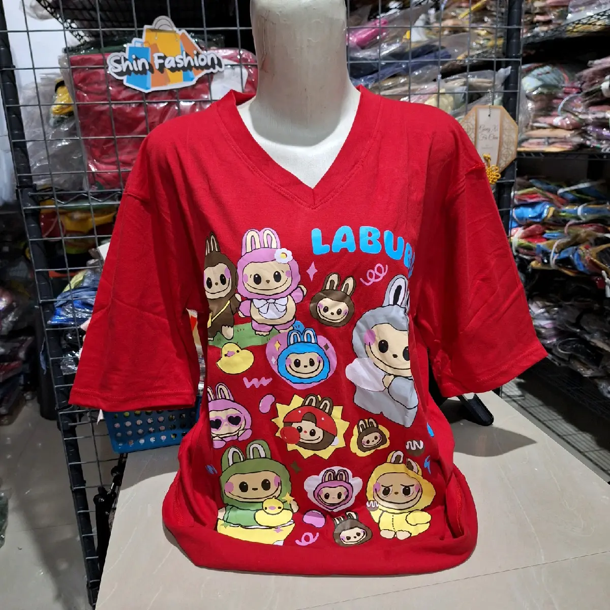Kaos Lengan Pendek Wanita XXL Cotton combed 30s