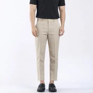 Celana Ankle Pants Pria Slimfit Formal Casual Panjang Stretch Lembut