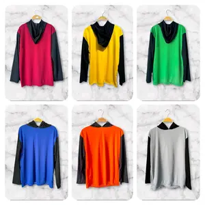 6 pcs bisa (COD) Kaos sawah, kerja proyek, kaos basahan bertopi