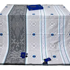 Sarung BHS Classic Gold Motif C45 SSA, BHS classic songket, Putih Hitam