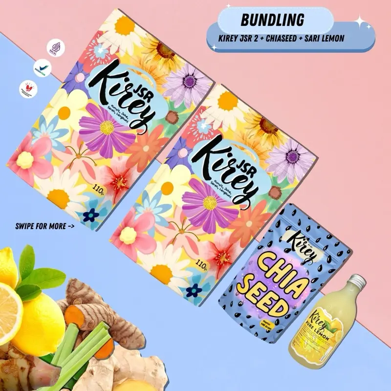 Kirey BUNDLING KIREY MINUMAN RIMPANG 2 + 1 CHIA SEED & 1 PURE LEMON 0