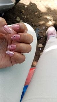 Product Review of 24 buah/kotak anggur merah kuku palsu berbentuk hati Art Lem Nail Box Cat from @*** 1