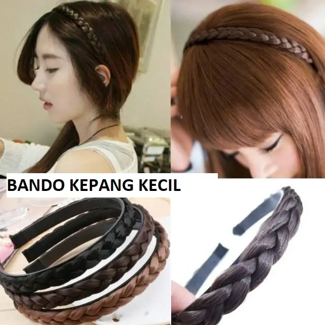 hairclip bando rambut kepang murah 1