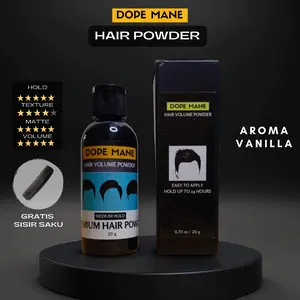 HAIR POWDER DOPE MANE 20g + GRATIS SISIR SAKU HAIR POWDER PRIA SERBUK PENGEMBANG RAMBUT