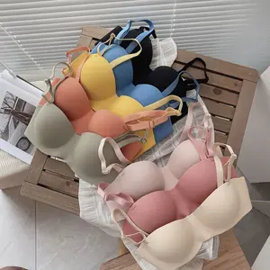 JD167 Push Up Bra Pakaian Dalam Wanita Tanpa Kawat Busa Tebal