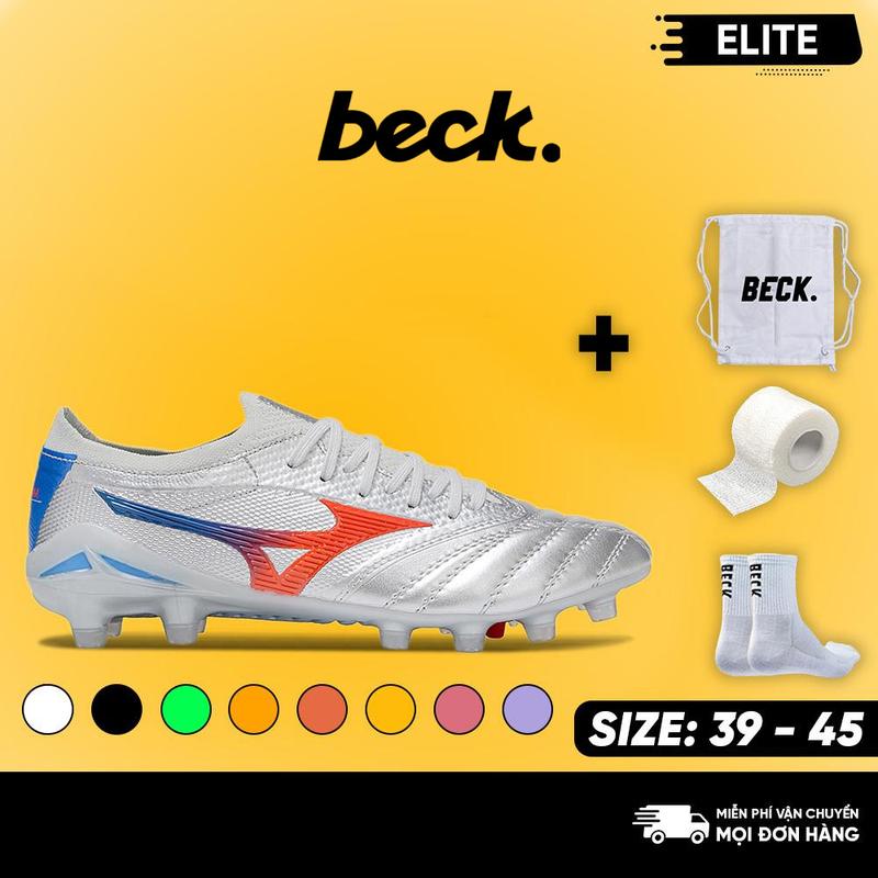 Giày Bóng Đá Neo 4 Elite, BECK, Đế Đinh FG, Bám Sân, Các Màu Sắc, Sân Cỏ Nhân Tạo