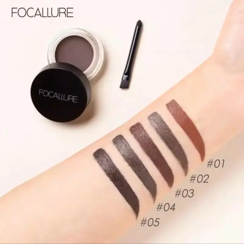 PROMO FOCALLURE Eyebrow Cream SHADEN NO 3 Gel waterproof Pensil Alis-kosmetik Mata 4